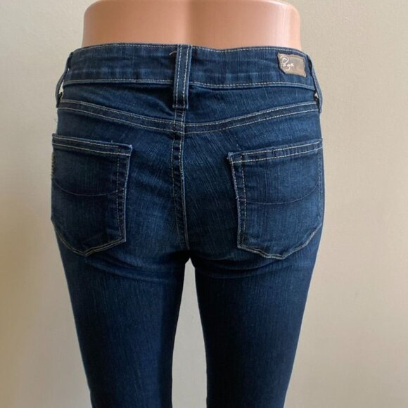 PAIGE Skyline Flare Stretch Low - Rise Jeans in Dark Wash, size 26 - Picture 13 of 14